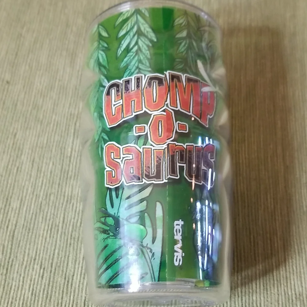 Tervis 10oz tumbler with chomp-o-saurus wrap